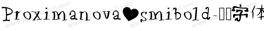 Proximanova smibold字体转换